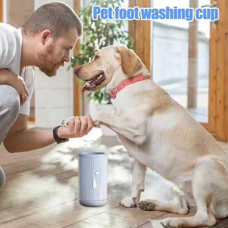 كوب غسيل قدم الحيوانات الاليفة لتنظيف مخالب القطط والكلاب والكلاب، سهل التنظيف بدون فرك للكلاب الصغيرة والمتوسطة والكبيرة والقطط