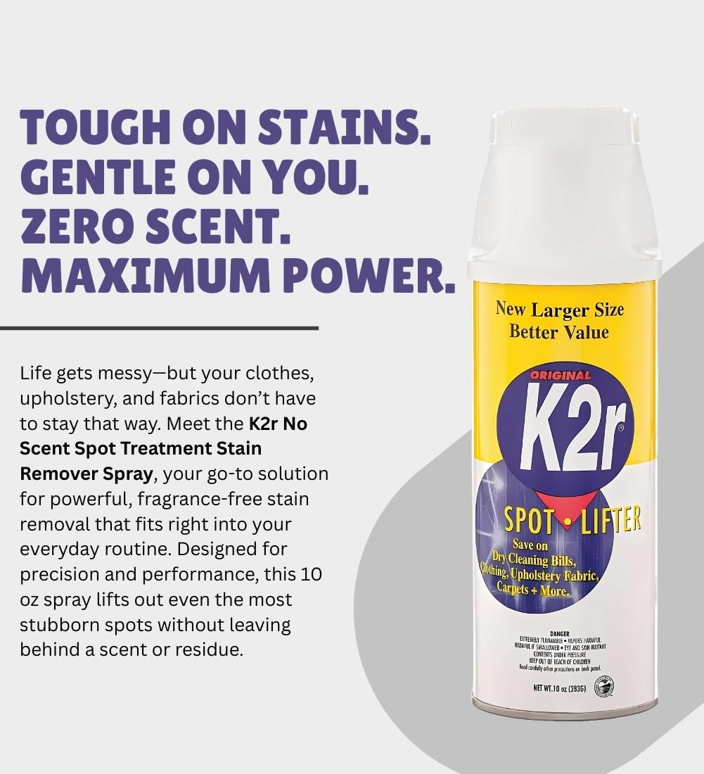 كيه 2 ار بخاخ مزيل البقع بدون رائحة 10 اونصة