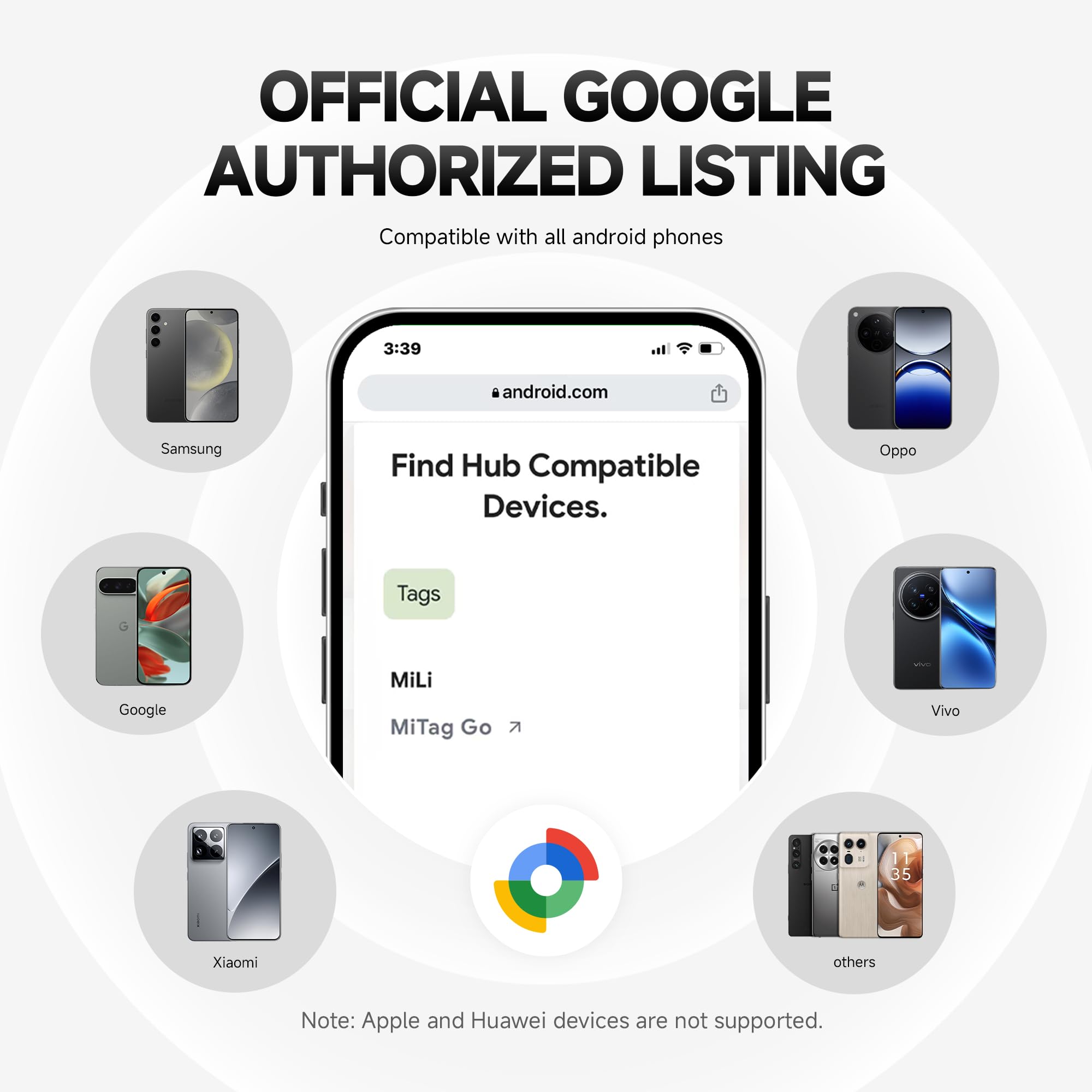 مايلي جهاز تعقب بلوتوث من ميتاغ لنظام اندرويد معتمد من جوجل، جهاز تتبع الامتعة وتحديد موقع العناصر، بطاقة تتبع ذكية لتطبيق جوجل فايند ماي هافيز، عبوة واحدة