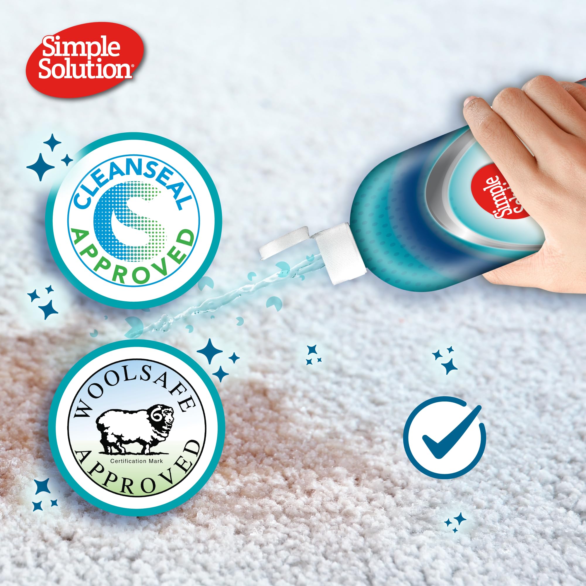 مزيل البقع والروائح الكريهة للقطط من سيمبل سولوشن، 1 لتر