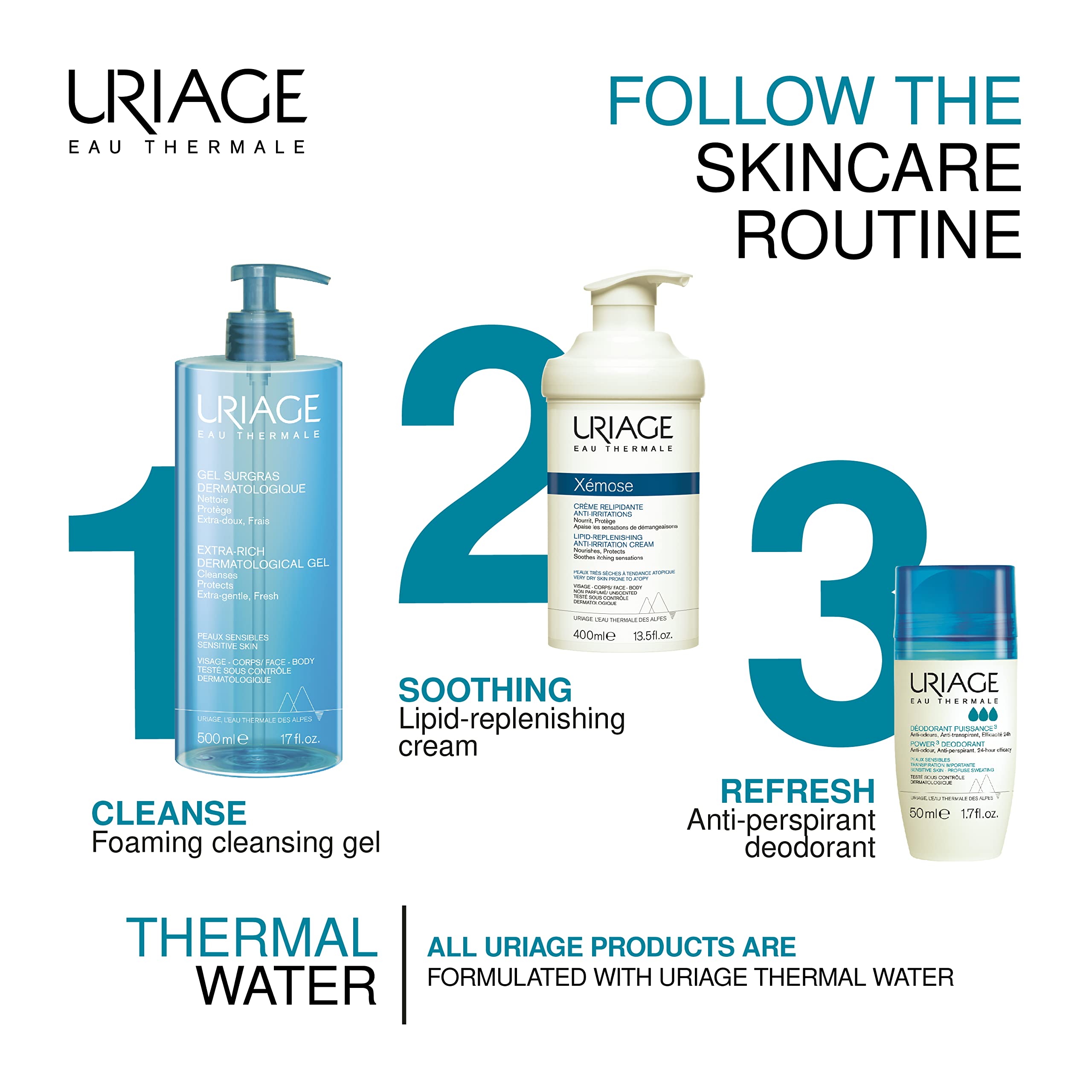 مزيل العرق تري اكتيف رول أون 50 مل من يورياج