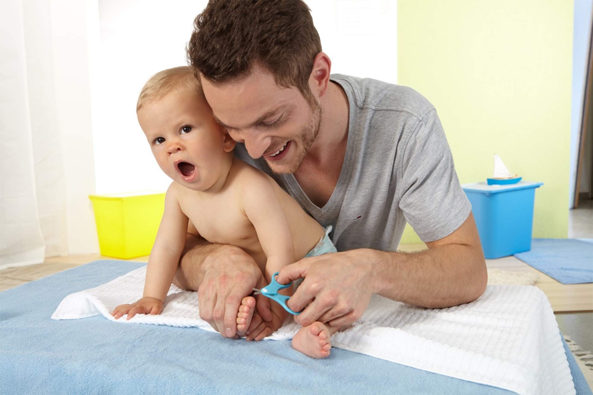 مقص أظافر لعمر 0 شهر فما فوق من نيب، بينك، قطعة واحدة