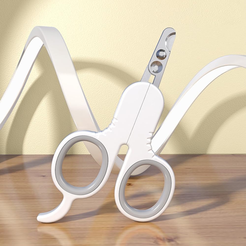 مقص اظافر للقطط من يوغولان، مقص اظافر للقطط من الستانلس ستيل امن للكلاب والجراء والارانب والحيوانات الصغيرة (ابيض)