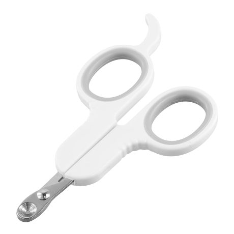 مقص اظافر للقطط من يوغولان، مقص اظافر للقطط من الستانلس ستيل امن للكلاب والجراء والارانب والحيوانات الصغيرة (ابيض)