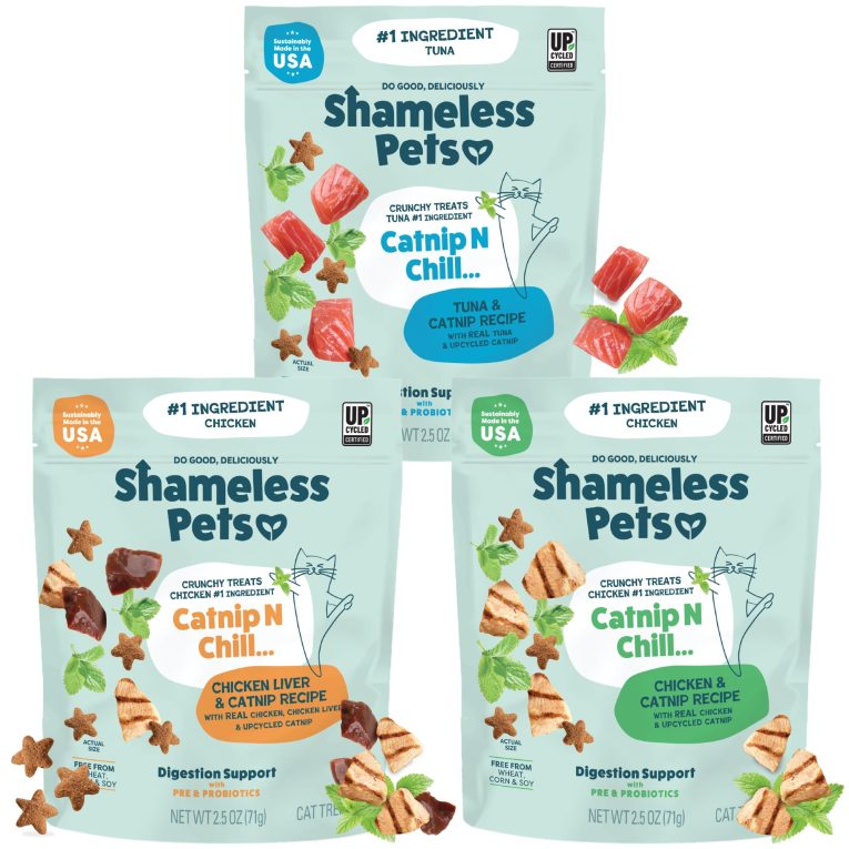 مكافآت للقطط المقرمشة للاحتفال بعيد الميلاد من شامليس بتس بالدجاج والنعناع البري مع دعم الجهاز الهضمي