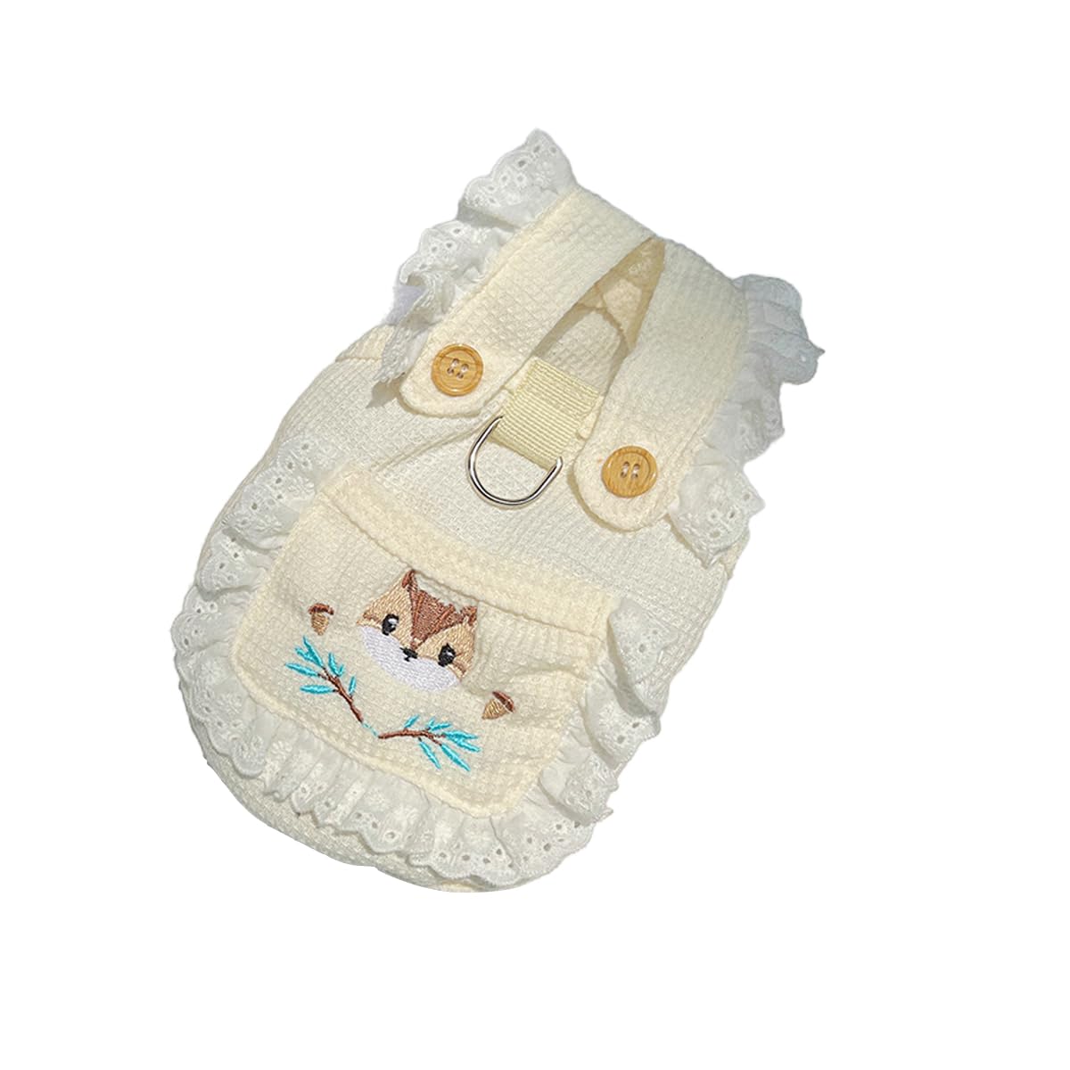 ملابس للكلاب والقطط والحيوانات الأليفة، سترة مكشكشة بدون أكمام، تي شيرت مطرز برسوم كرتونية للربيع والصيف، فساتين للجراء الصغيرة