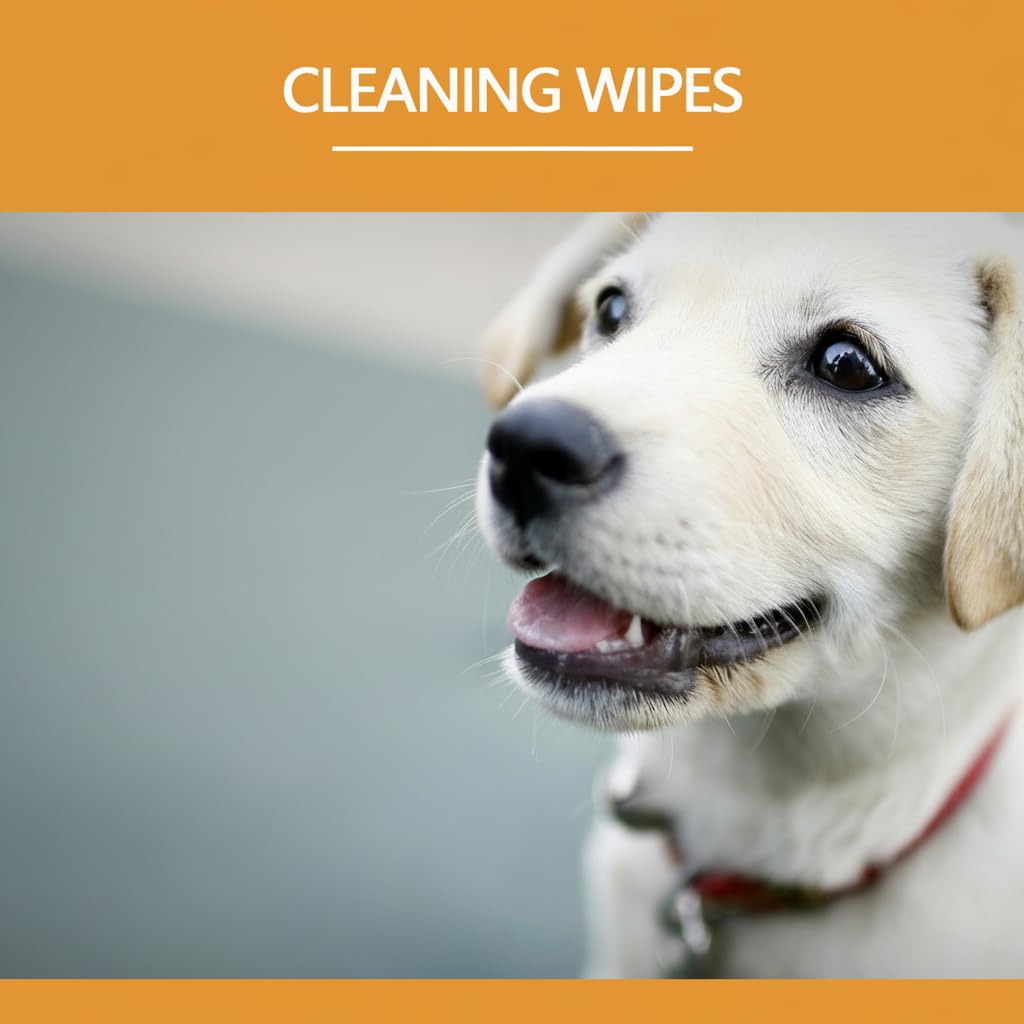 مناديل مبللة للحيوانات الاليفة للقطط والكلاب، مناديل غير معطرة للعناية بالعيون والكفوف والاذنين والانف وازالة بقع الدموع، 60 منديل