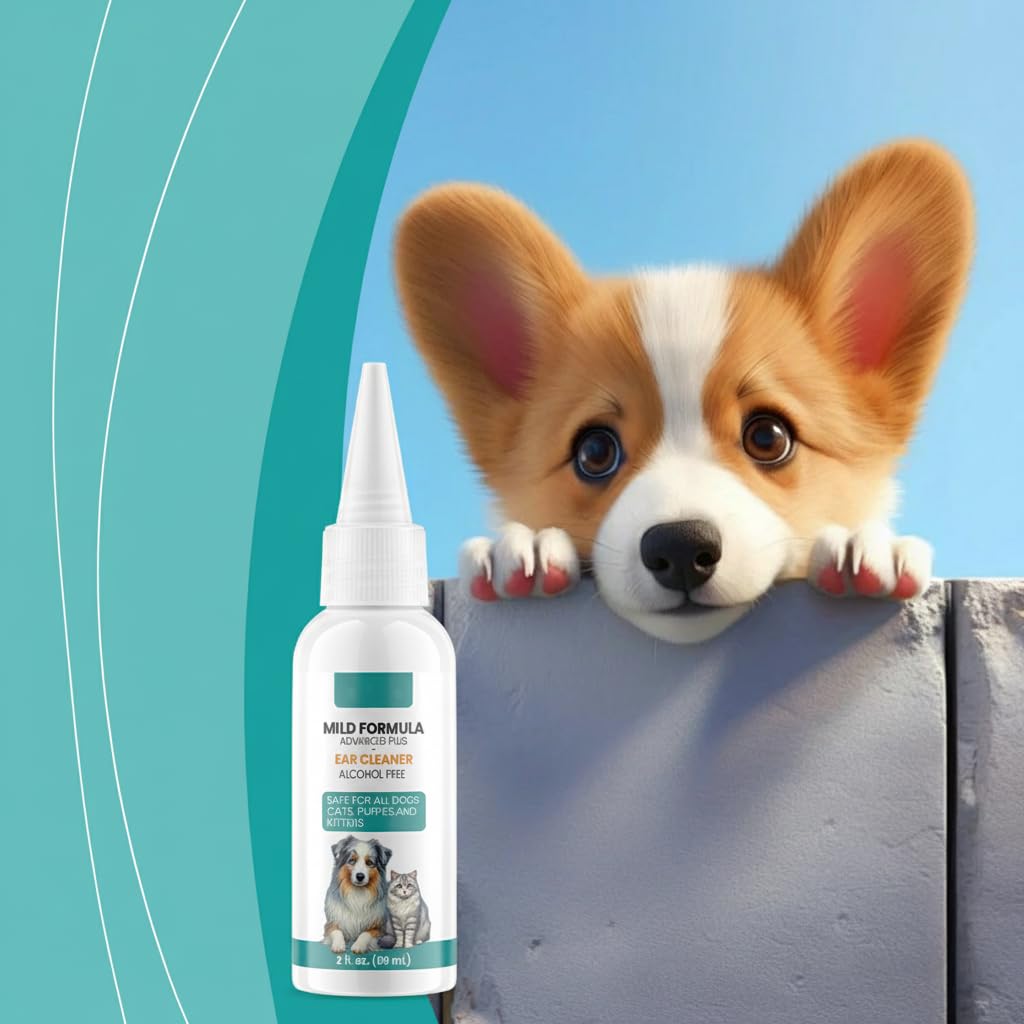 منظف اذن للكلاب والقطط، يخفف بسرعة من العدوى والحكة والروائح الكريهة، يزيل البقايا والشمع بامان، مستلزمات تنظيف طبيعية لطيفة للقطط والكلاب، من نالاكال