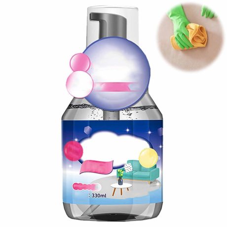 منظف رغوي جاف بدون غسل، منظف اريكة قماش من ازوني، مزيل البقع الجافة للملابس، بخاخ متعدد الاغراض لازالة البقع والحبر والزيوت للملابس القماشية، 33 مل