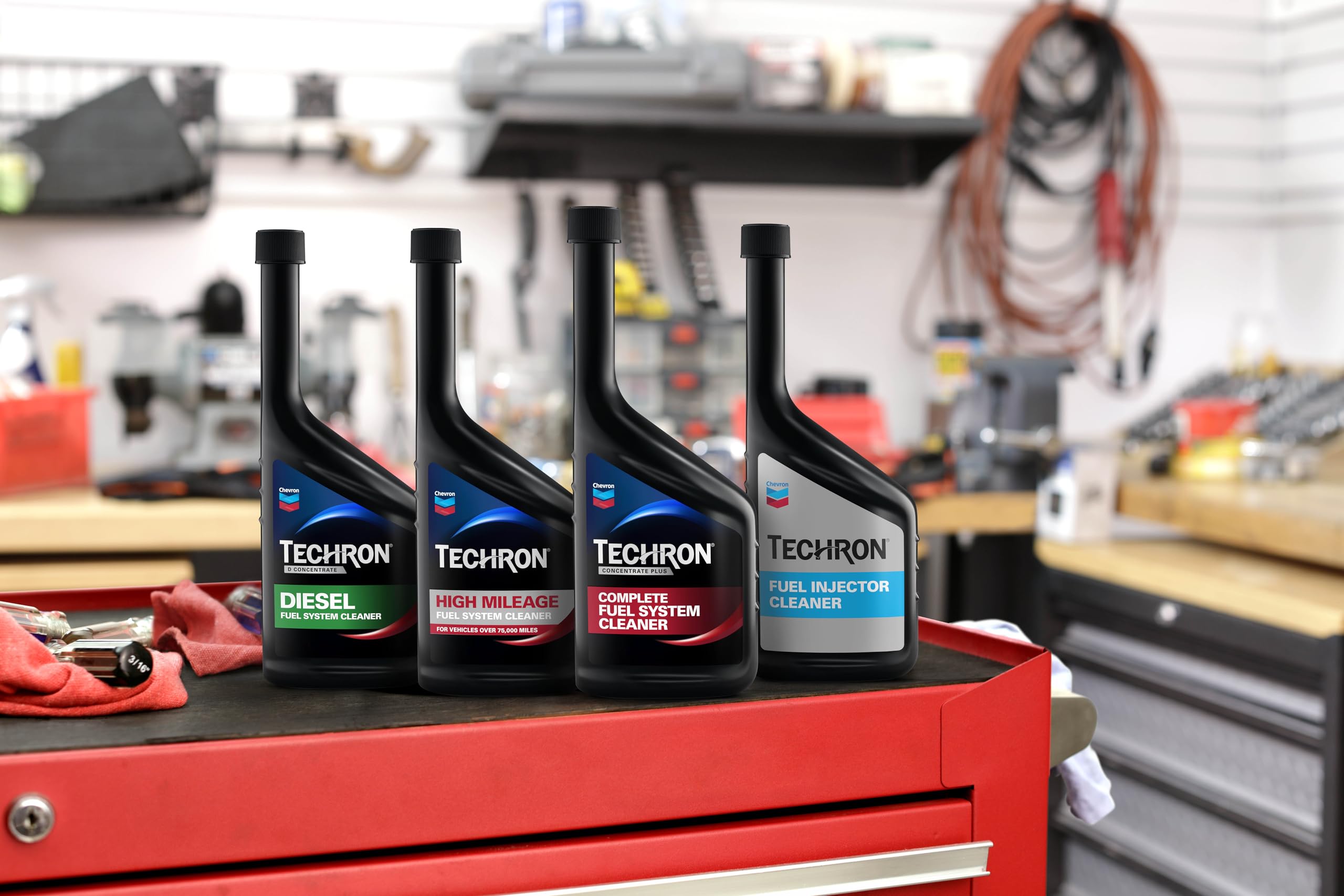 منظف نظام الوقود المركز تيكرون بلس من شيفرون، 12 اونصة، عبوة من قطعة واحدة