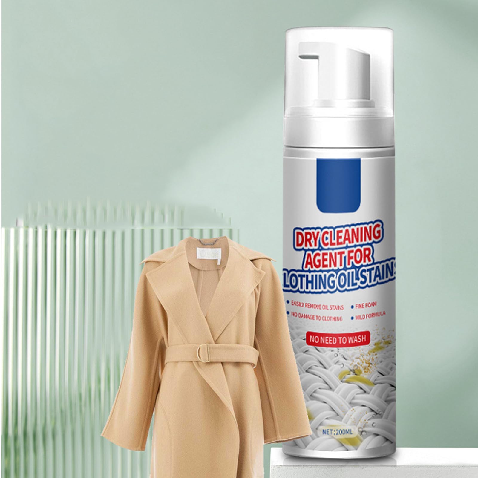 بخاخ تنظيف جاف عامل للبقع الزيتية للملابس منظف البقع الجافة مزيل سائل للغسيل والسجاد 100 مل من كاستويف