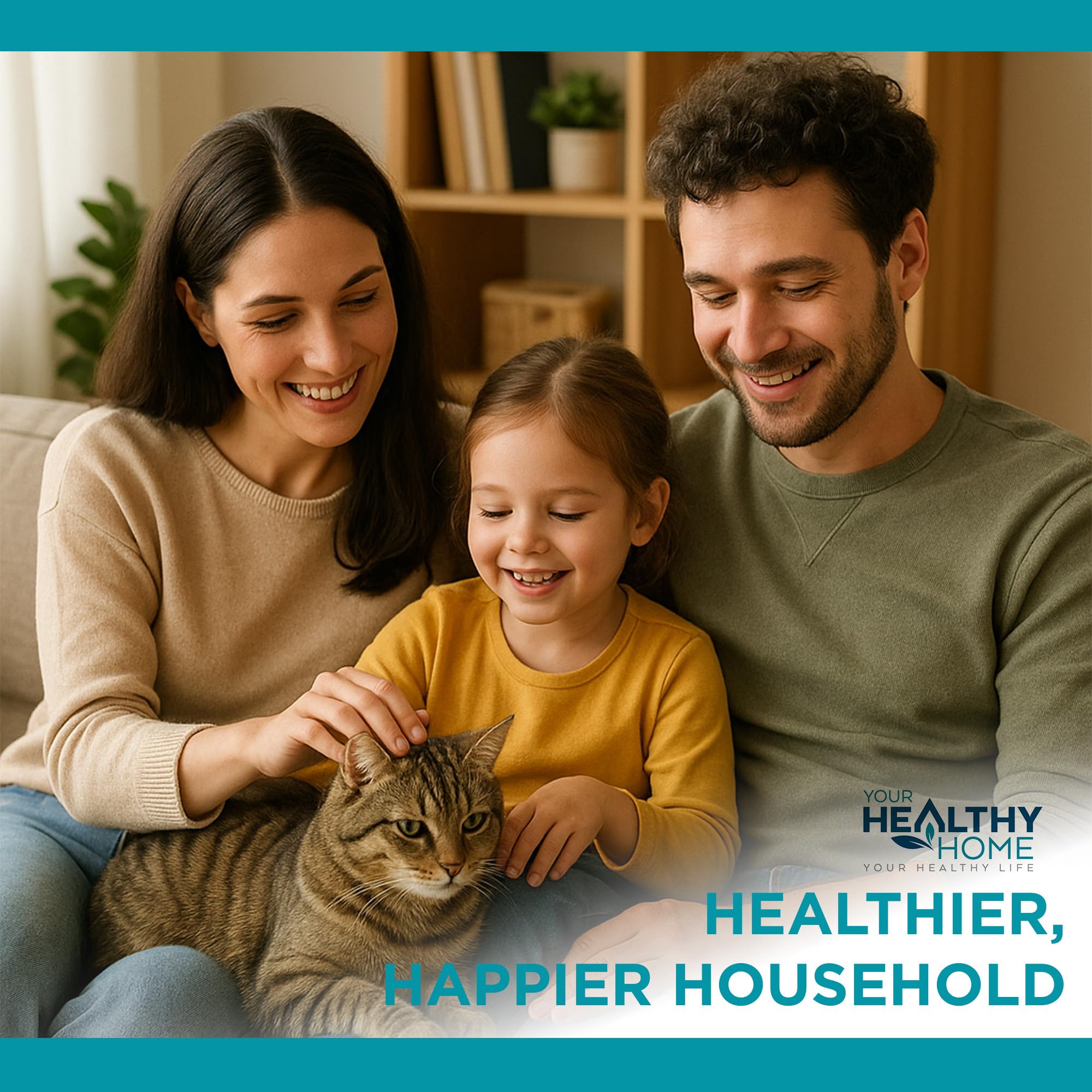 بخاخ مزيل وبر القطط وتخفيف الحساسية من يورهيلثي هوم | علاج طبيعي بالكامل لحساسية | يوصي به الطبيب البيطري لم يتم اختباره على الحيوانات ومصنوع في الولايات المتحدة الامريكية 16 اونصة .