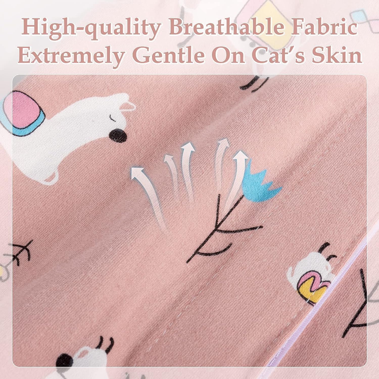 بدلة التعافي من الجراحة للقطط، ملابس قطط للشفاء من الجراحة جيدة التهوية، تستخدم على بدلة احترافية جيدة التهوية للقطط والكلاب بعد الفطام وجروح البطن من لينجي (ميديوم M)