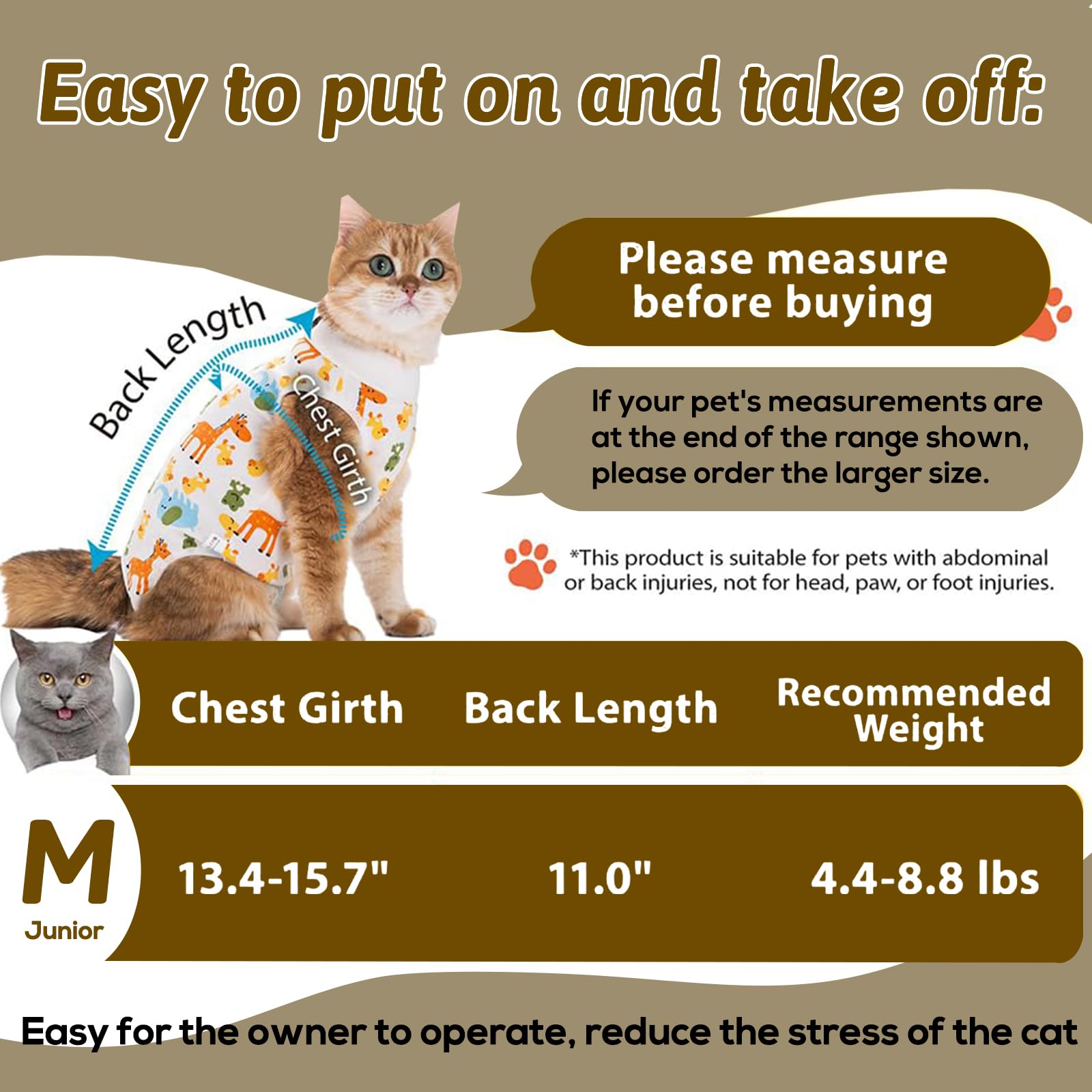 بدلة تعافي القطط من قطعتين من تريزالميكس، ملابس قطط جيدة التهوية بعد الجراحة للنساء والرجال لمنع لعق جروح البطن، قطعة واحدة للقطط بعد الجراحة