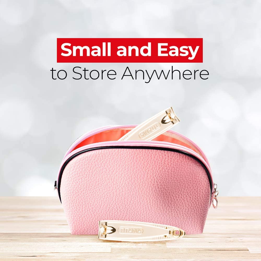 تيتانيا قصافة أظافر صغير مطلي بالذهبي