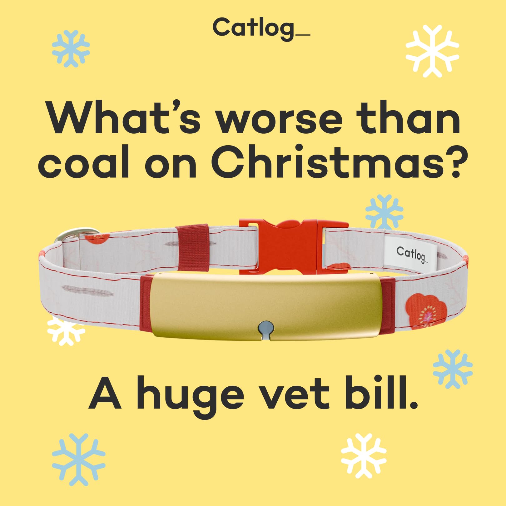 جهاز تتبع صحة القطط من كاتلوغ - طوق ذكي للقطط مع مشبك امان قابل للفصل للقطط الداخلية، تنبيهات صحية، مراقبة في الوقت الفعلي (مموج، ازرق)، XXL)