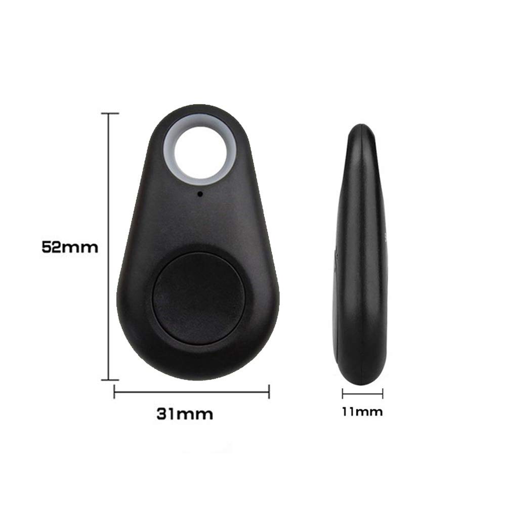 جهاز تعقب بلوتوث مضاد للسرقة، جهاز انذار يعمل بالبلوتوث عن بعد، جهاز تتبع جي بي اس للاطفال وشنطة الحيوانات الاليفة والمحفظة والمفاتيح، جهاز تتبع غالق صور السيلفي، قطعة واحدة، اسود