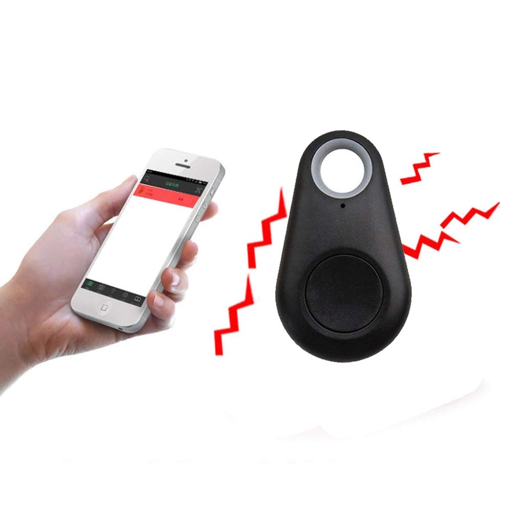 جهاز تعقب بلوتوث مضاد للسرقة، جهاز انذار يعمل بالبلوتوث عن بعد، جهاز تتبع جي بي اس للاطفال وشنطة الحيوانات الاليفة والمحفظة والمفاتيح، جهاز تتبع غالق صور السيلفي، قطعة واحدة، اسود