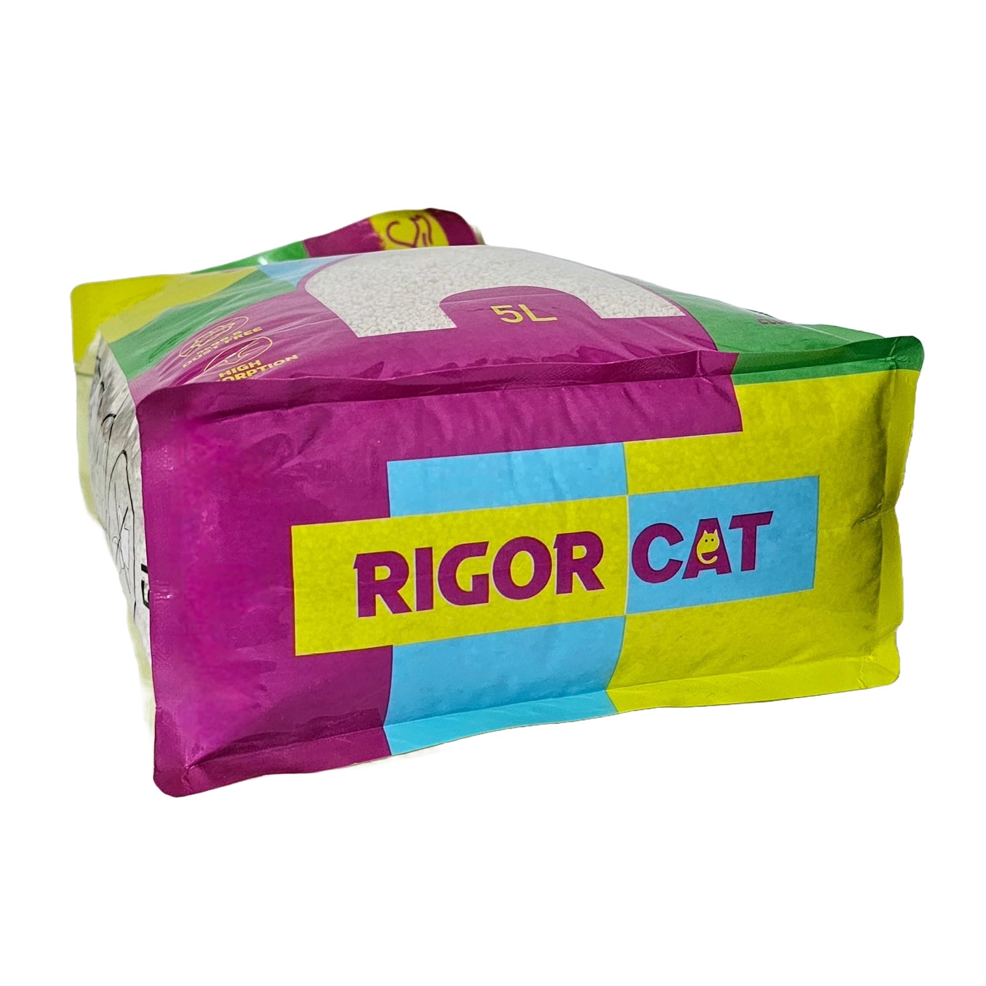 رمل فضلات القطط الطبيعي المتكتل من ريجور كات - بنتونيت ابيض طبيعي 100% - تحكم فائق في الرائحة - خالي من الغبار - 5 لتر