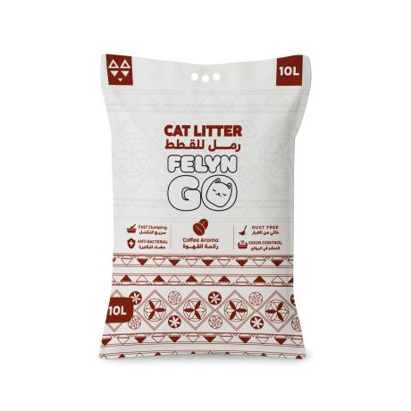 رمل فضلات القطط جو برائحة القهوة من فيلين، 10 لتر، كل مراحل الحياة
