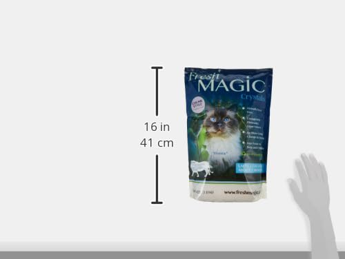 رمل فضلات القطط كريستالي من فريش ماجيك، 1.8 كجم