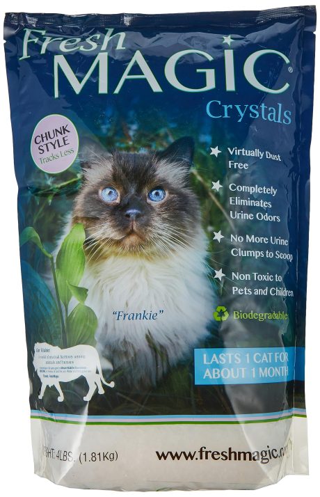 رمل فضلات القطط كريستالي من فريش ماجيك، 1.8 كجم