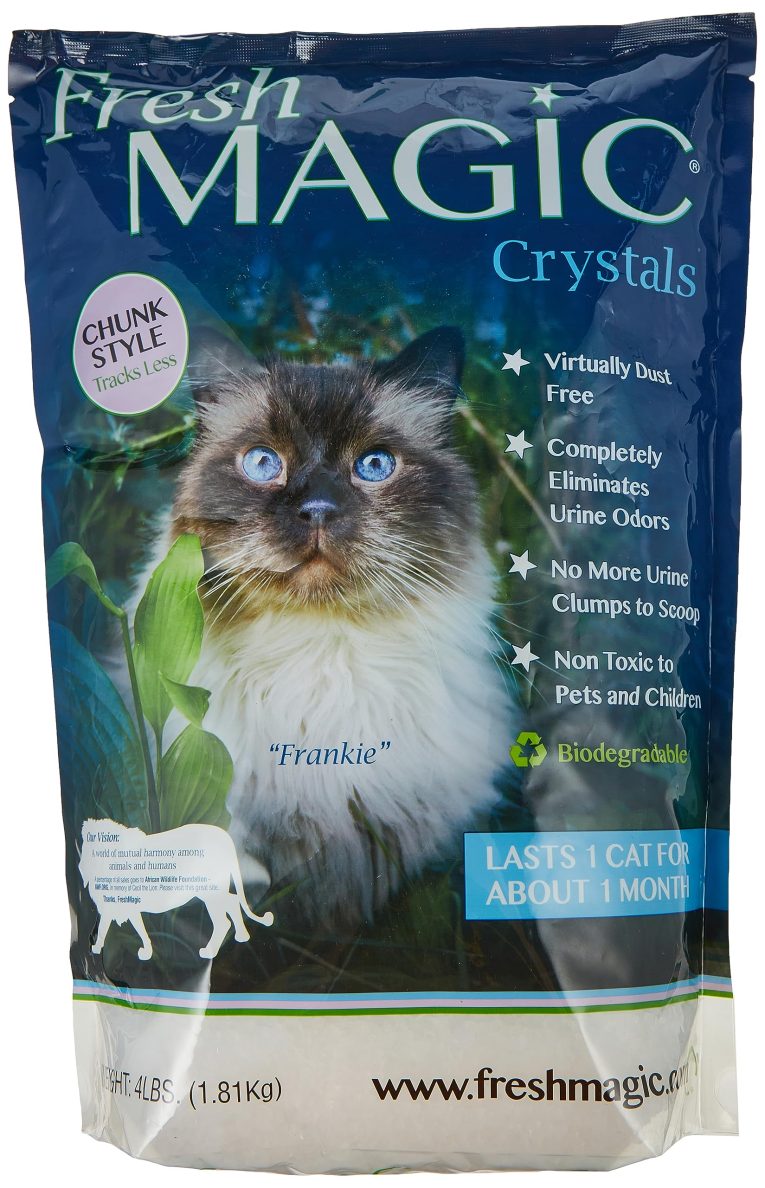 رمل فضلات القطط كريستالي من فريش ماجيك، 1.8 كجم