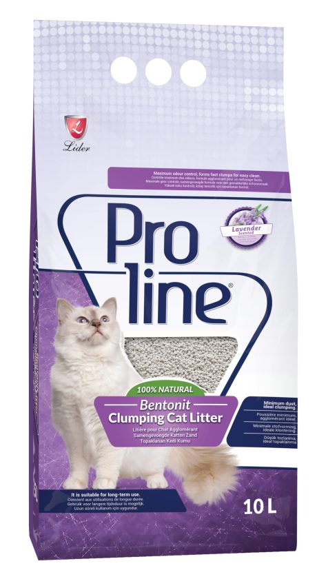 رمل فضلات القطط ناتشورال كلامبينج برائحة اللافندر من برولاين، 10 لتر