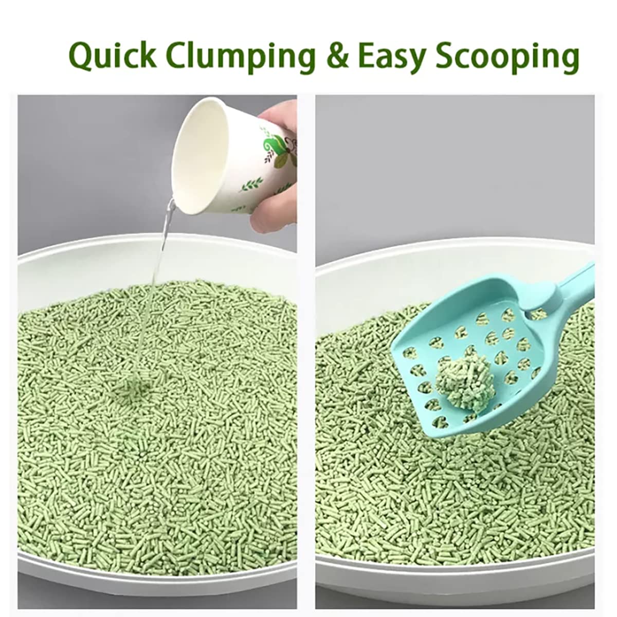 رمل فضلات قطط توفو من بيت بيت كات، 6 لتر، شاي أخضر