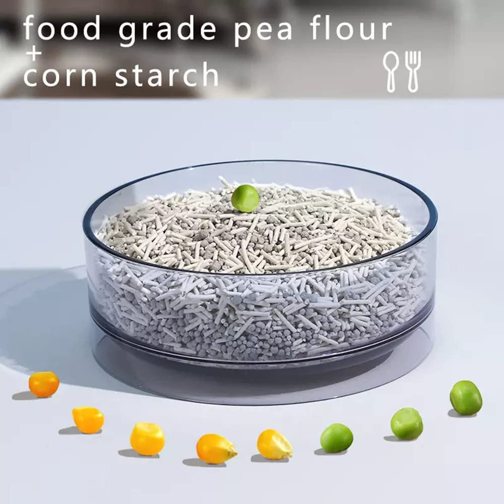 رمل فضلات قطط متكتل طبيعي قابل للغسل، منخفض التعقب، قابل للتحلل البيولوجي، للتحكم في الرائحة | 10 لتر، كيس 8 كجم (تفاح) من مامو بير