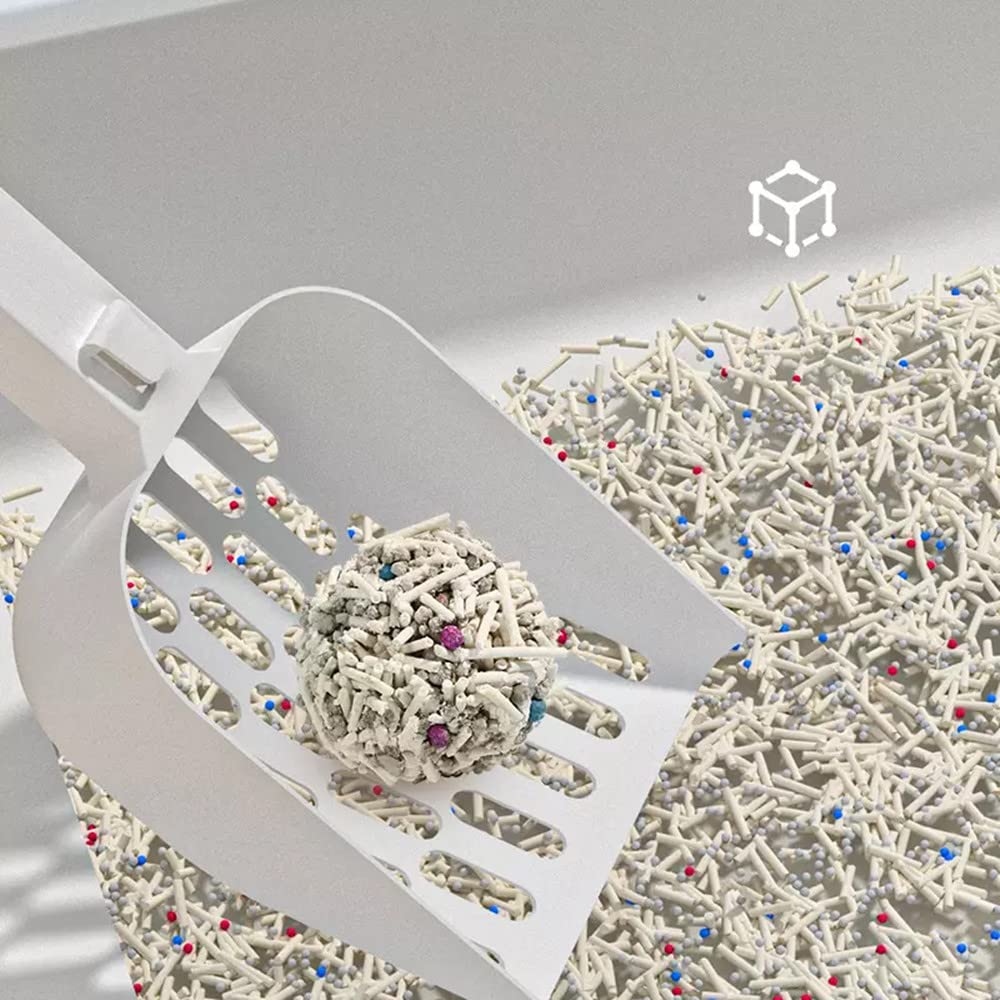 رمل فضلات قطط متكتل طبيعي قابل للغسل، منخفض التعقب، قابل للتحلل البيولوجي، للتحكم في الرائحة | 10 لتر، كيس 8 كجم (تفاح) من مامو بير