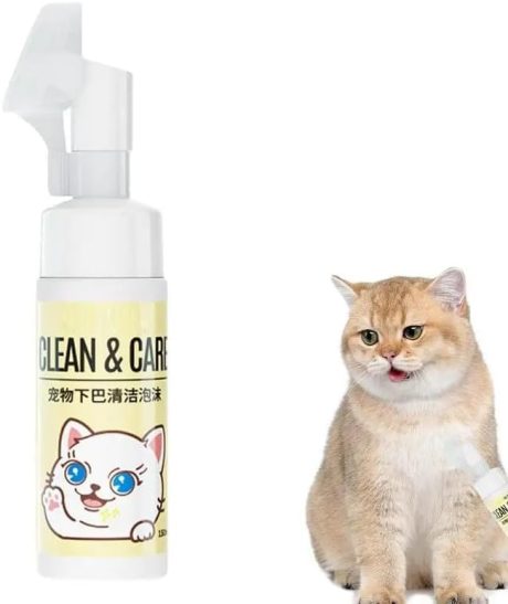 شامبو التنظيف الجاف للحيوانات الأليفة، شامبو جاف لتنظيف القطط والحيوانات الأليفة مع فرشاة تدليك، رغوة تنظيف شعر الكلاب من اف دي تي واي، 150 مل