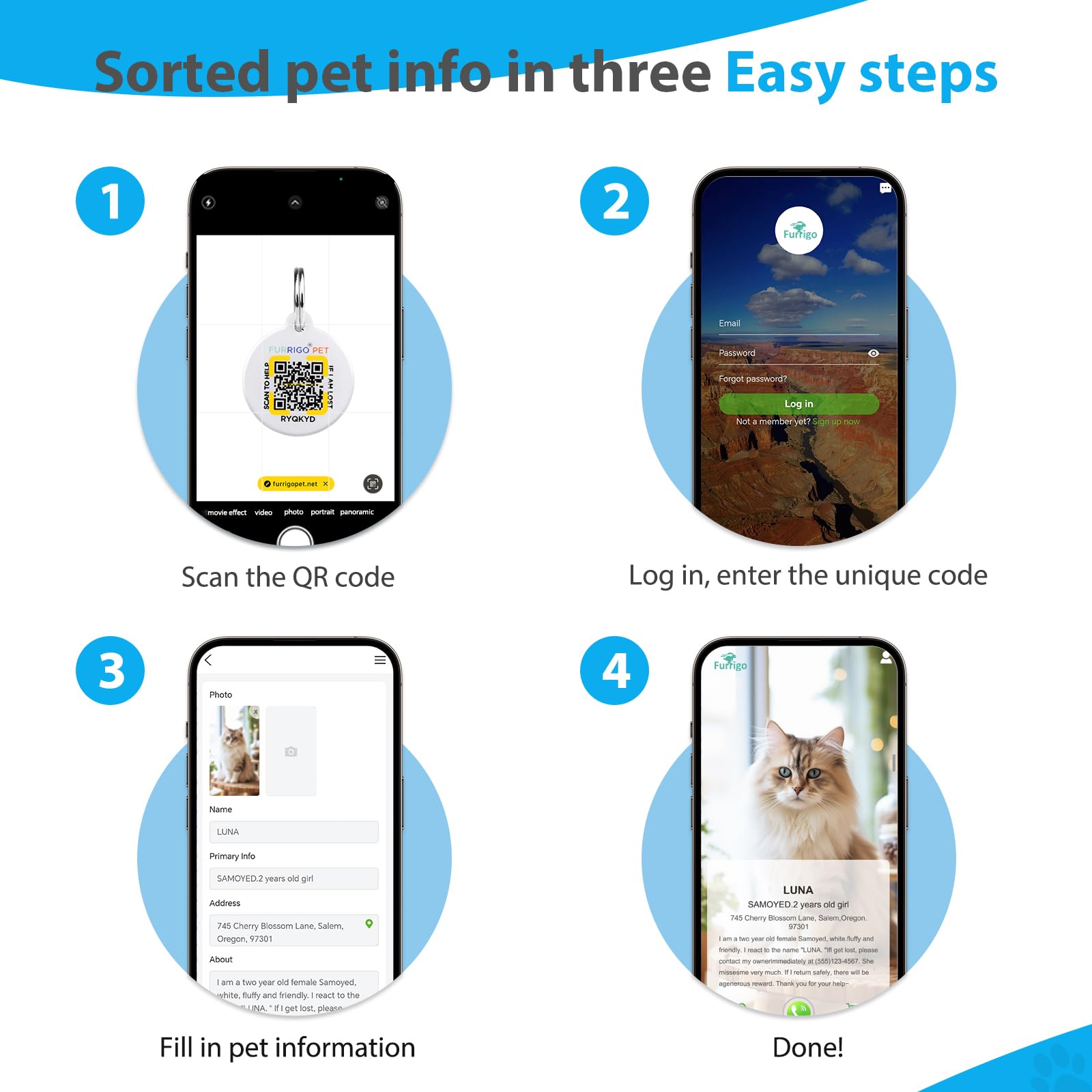 طوق قطط قابل للفصل مع بطاقة اسم رمز الاستجابة السريعة، اطواق عاكسة للقطط مع جرس، بطاقة تعريف مخصصة للقطط، متينة للغاية، قابلة للتعديل، سريعة الفك، تناسب معظم القطط الصغيرة والكبيرة (8 انش - 13.3 انش)