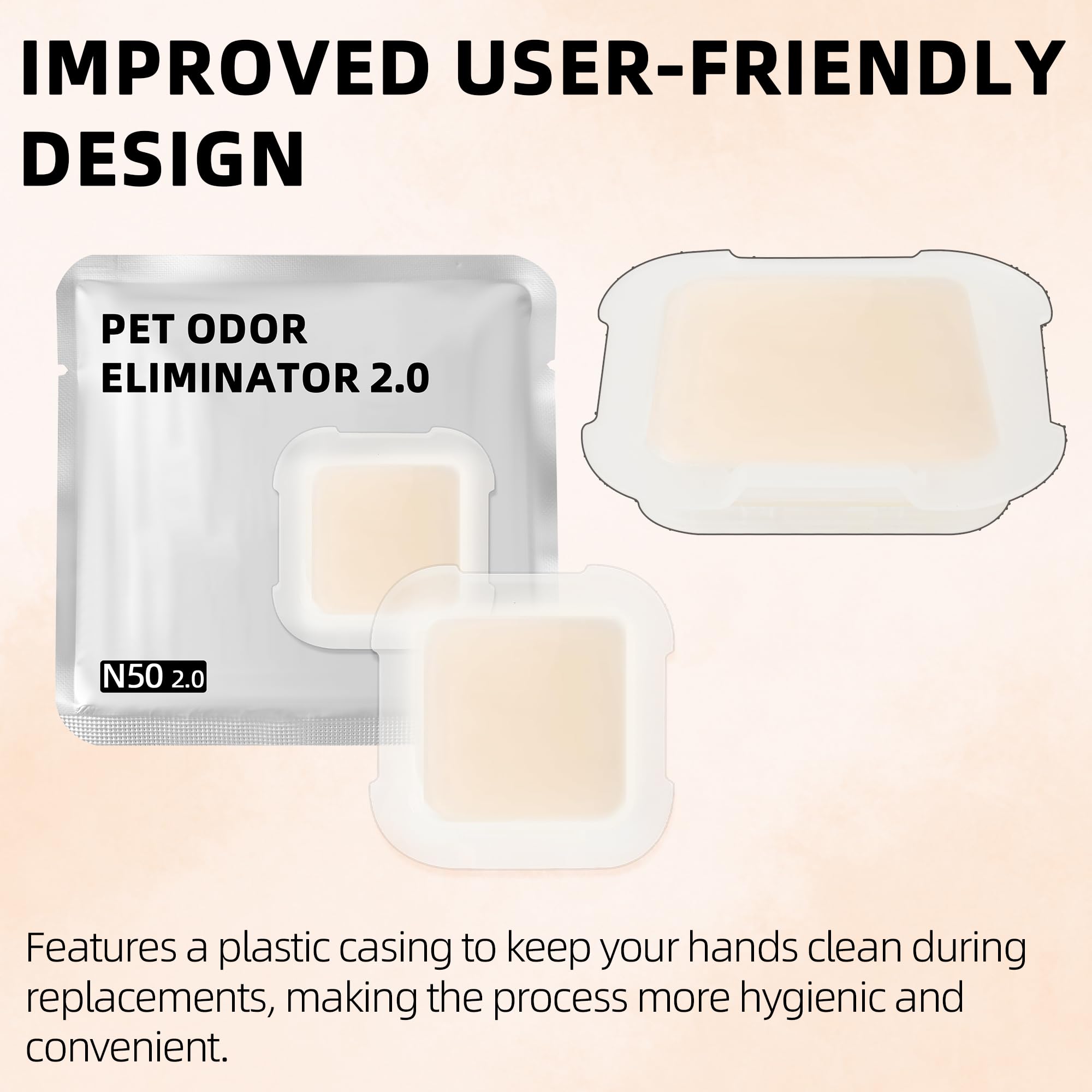 فيكوس برودكتس (عبوة من 6 قطع) مزيل روائح الحيوانات الاليفة 2.0 متوافق مع صندوق فضلات القطط، مزيل روائح القطط مناسب لصندوق فضلات القطط ذاتي التنظيف بوراماكس 2، للتحكم في روائح المرحاض