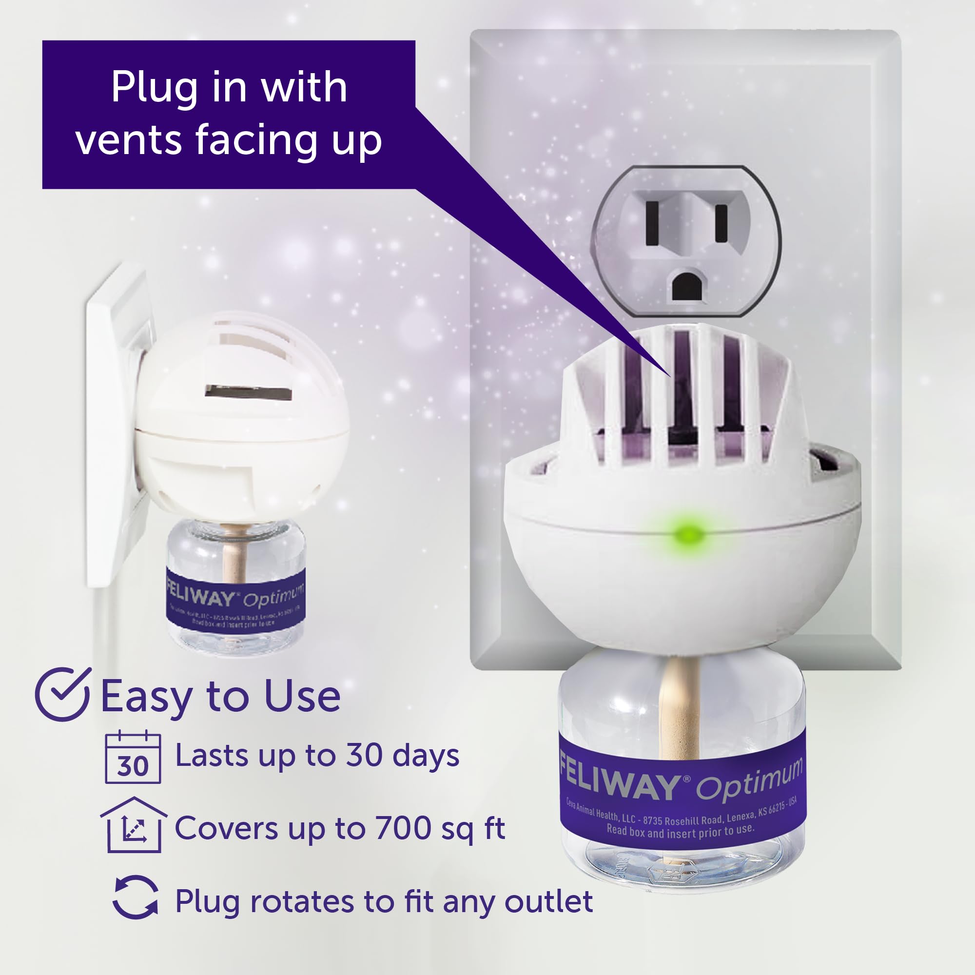 فيليواي موزع فرمون مهدئ محسن من اوبتيموم كات، عبوة من 6 قطع