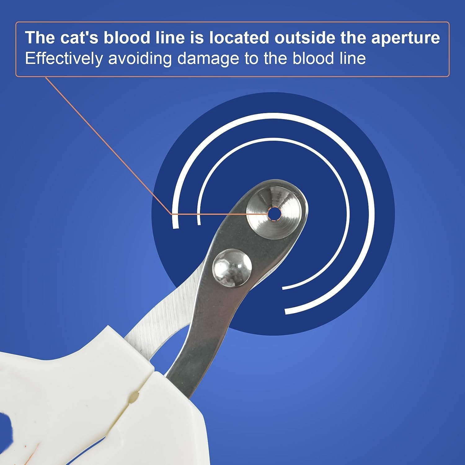 قصافة اظافر القطط مع فتحة قص دائرية من فيسلام - تجنب قص اظافر الحيوانات الاليفة بشكل مفرط - مجموعة تشذيب احترافية بشفرة مائلة حادة للعائلات والحيوانات الاليفة المبتدئة (بينك)