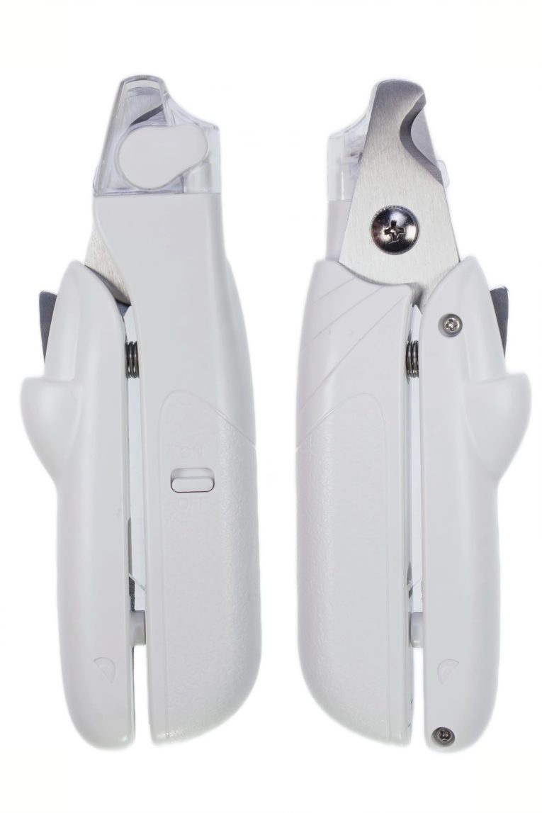 قصافة اظافر للكلاب والقطط مع ضوء ومبرد، واقي امان لخط الدم لتجنب القطع المفرط - اداة تشذيب احترافية للقطط والكلاب