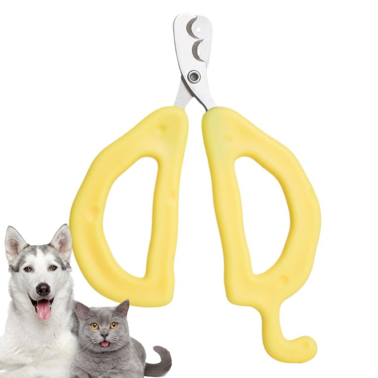 قصافة اظافر مخلب القطط | اداة تشذيب مخالب القطط - مقص تقليم مخالب الكلاب بتصميم مزدوج الفتحة، مستلزمات تشذيب للقطط والطيور والجراء والحيوانات الصغيرة