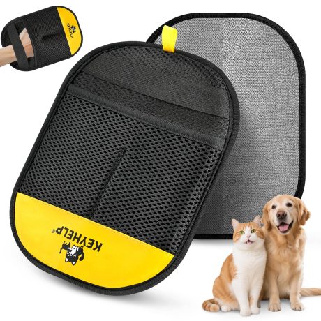 قفاز ازالة شعر الحيوانات الاليفة للكلاب والقطط، قفاز مطور حديثا قابل لاعادة الاستخدام الكتروستاتيكي، اداة ازالة شعر الحيوانات الاليفة للملابس والاريكة والسجاد ومقعد السيارة