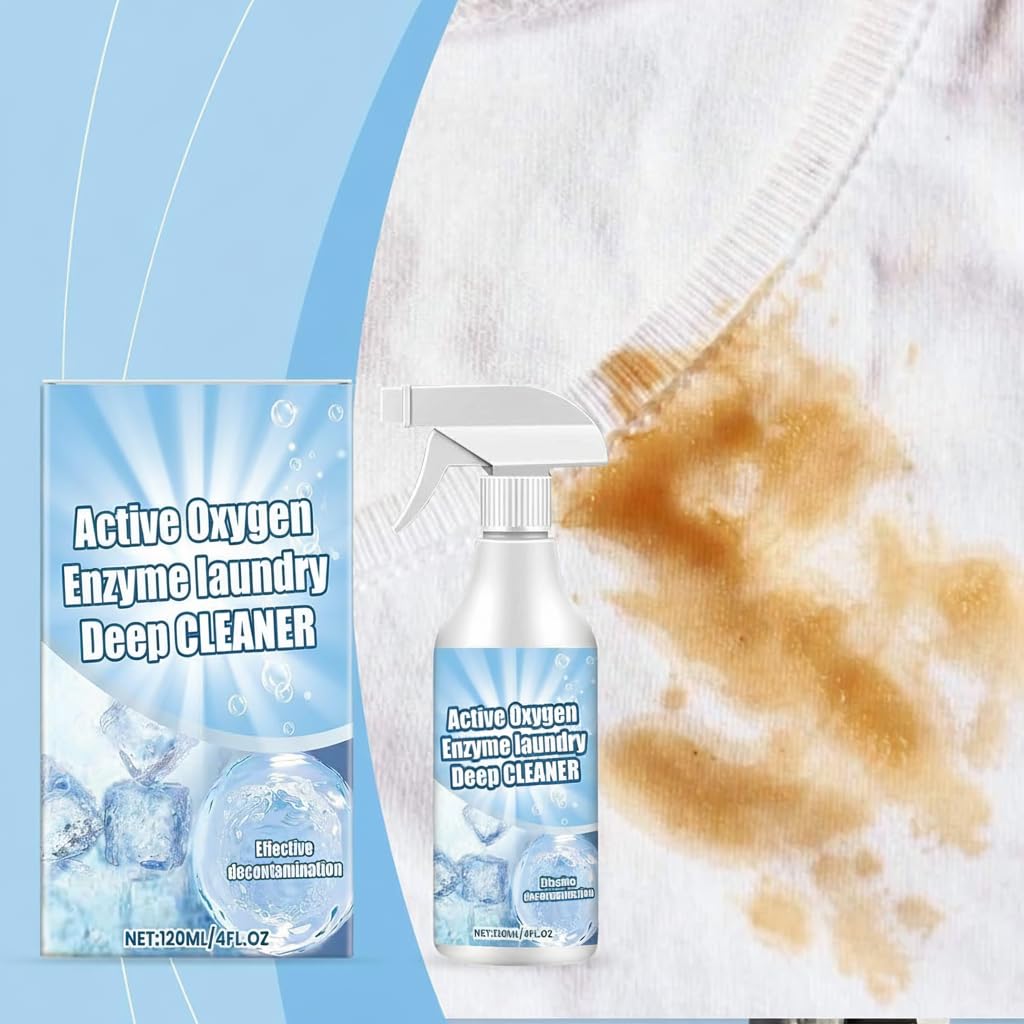 كاستويف مزيل بقع الغسيل 120 مل، مزيل بقع الملابس بالانزيم النشط، مزيل بقع زيت الملابس، منظف البقع العنيدة