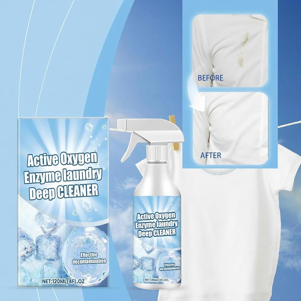 كاستويف مزيل بقع الغسيل 120 مل، مزيل بقع الملابس بالانزيم النشط، مزيل بقع زيت الملابس، منظف البقع العنيدة