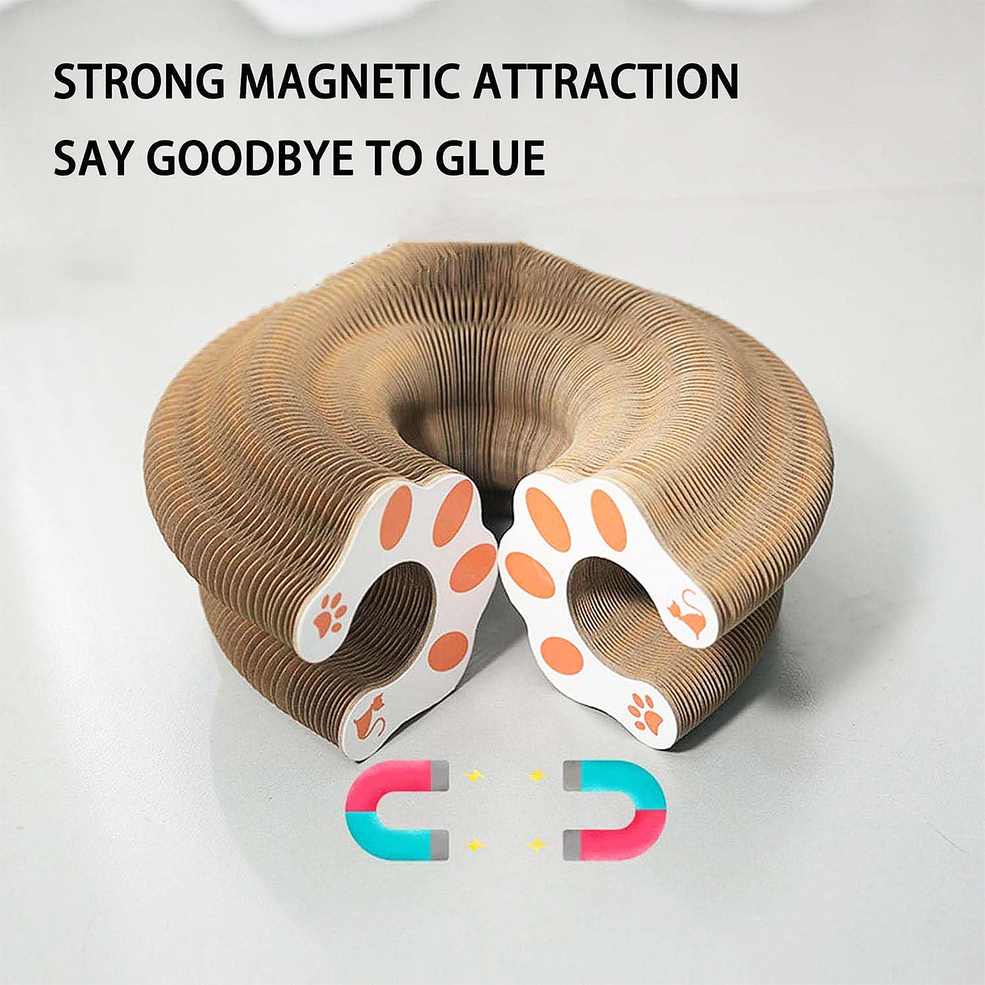 لوح خدش للقطط من تي اس دبليو سي بي واي واي ال بي، لعبة تفاعلية داخل المنزل مع كرة