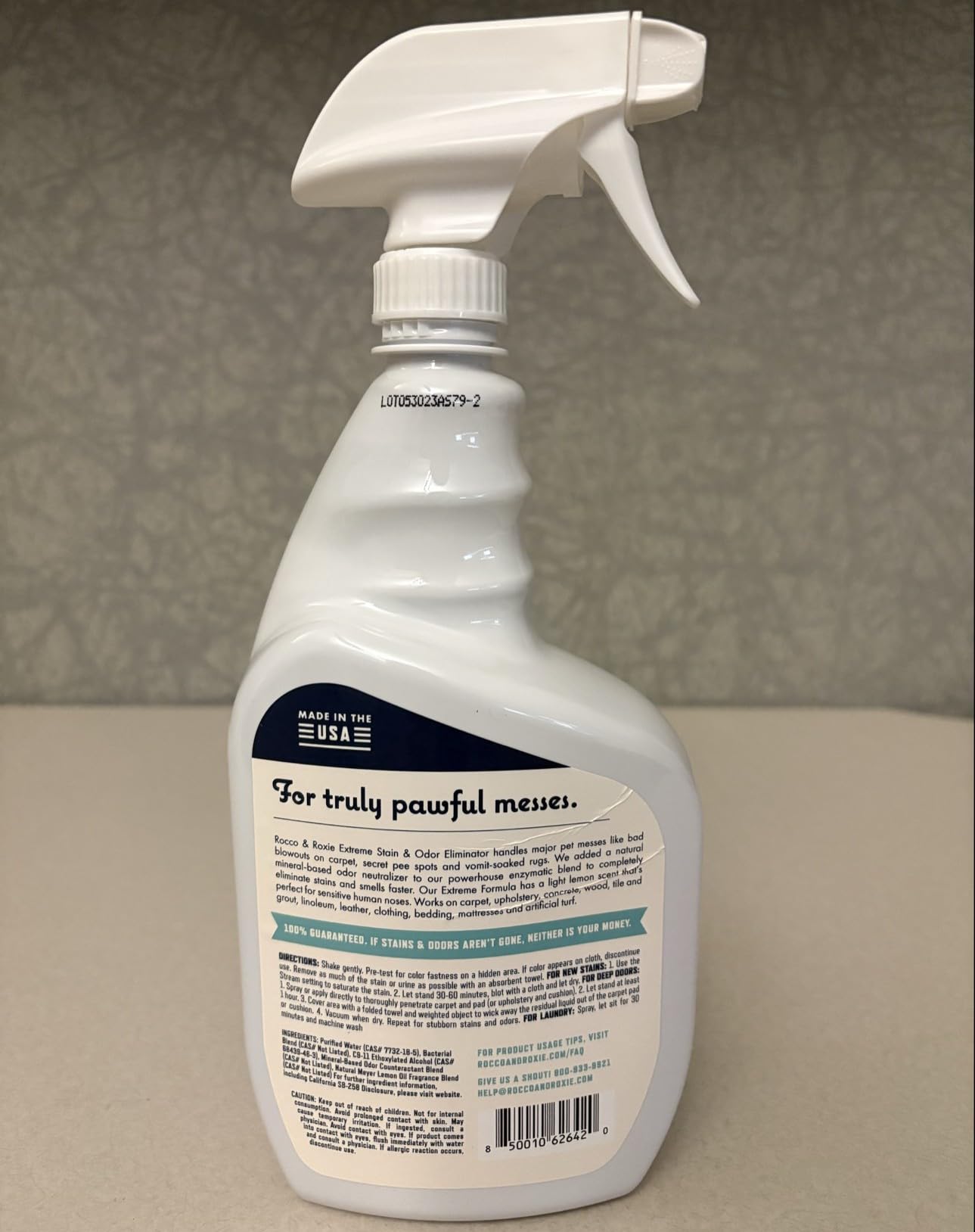 مزيل البقع والروائح الكريهة من روكو اند روكسي لرائحة قوية، منظف انزيم بول الحيوانات الاليفة، مزيل البقع لفضلات الكلاب والقطط، بخاخ منظف السجاد الانزيمي للمنزل والتدريب على استخدام النونية