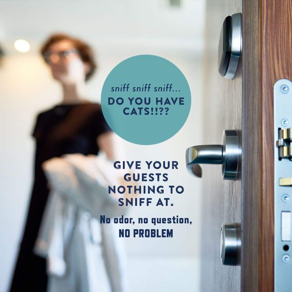 مزيل الروائح الكريهة لصندوق فضلات القطط من روكو اند روكسي - افضل مزيل روائح طبيعي للبول لصناديق فضلات القطط - لن تحتاج الى تغيير فضلات القطط كثيرا - رائحة منعشة - امن للقطط (زجاجة 12 اونصة)