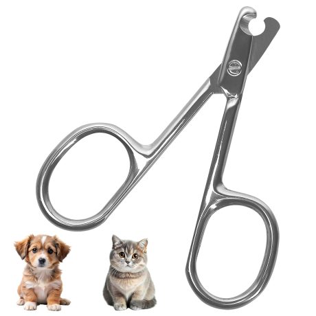 مقص اظافر للكلاب والقطط مقاس 3.2 انش للحيوانات الصغيرة، شفرات حادة، قصافة مخلبية من الستانلس ستيل الالماني، فتحة اصابع كبيرة شديدة التحمل، سهلة الامساك للقطط والجراء والهامستر