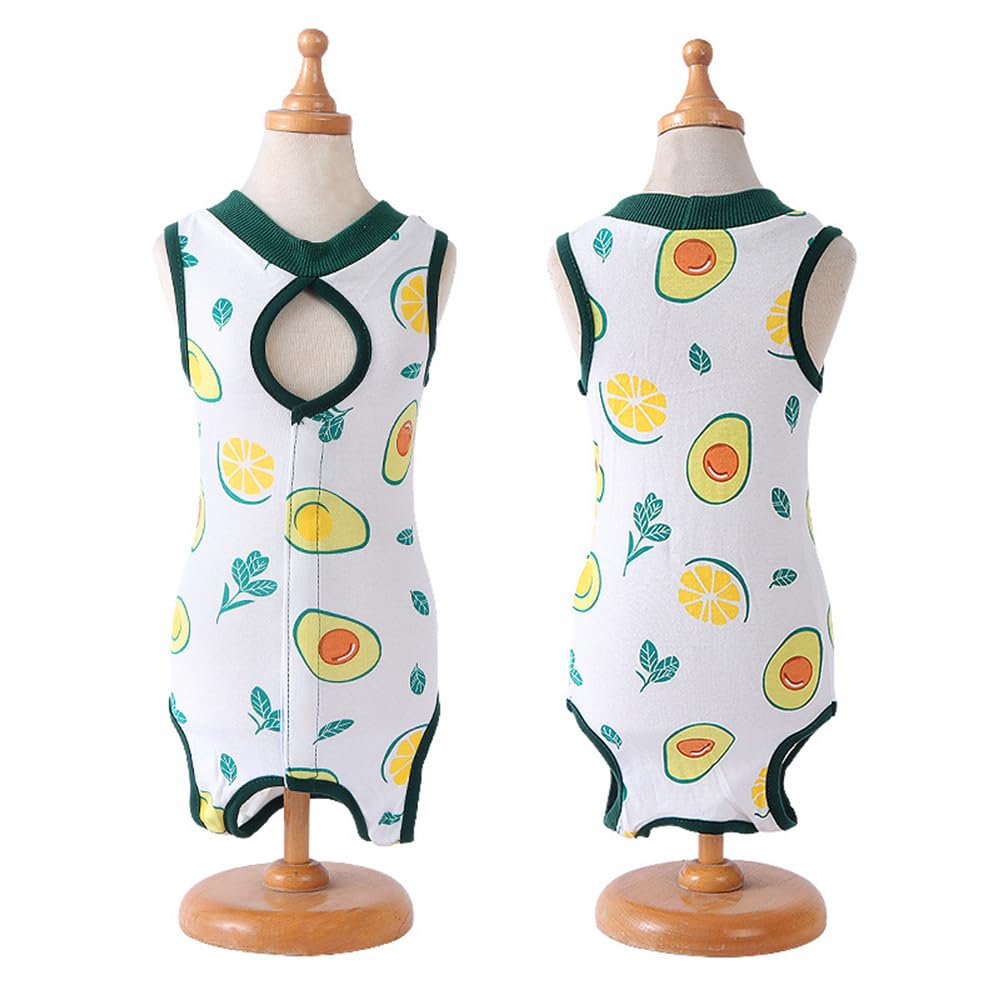 ملابس الحيوانات الأليفة الصيفية للقطط من القطن الخالص، رقيقة، ملائمة مغلقة