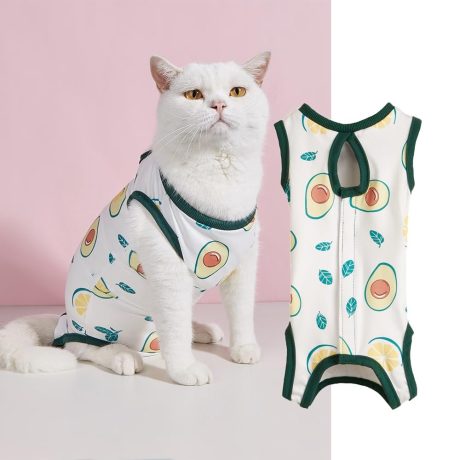 ملابس الحيوانات الأليفة الصيفية للقطط من القطن الخالص، رقيقة، ملائمة مغلقة