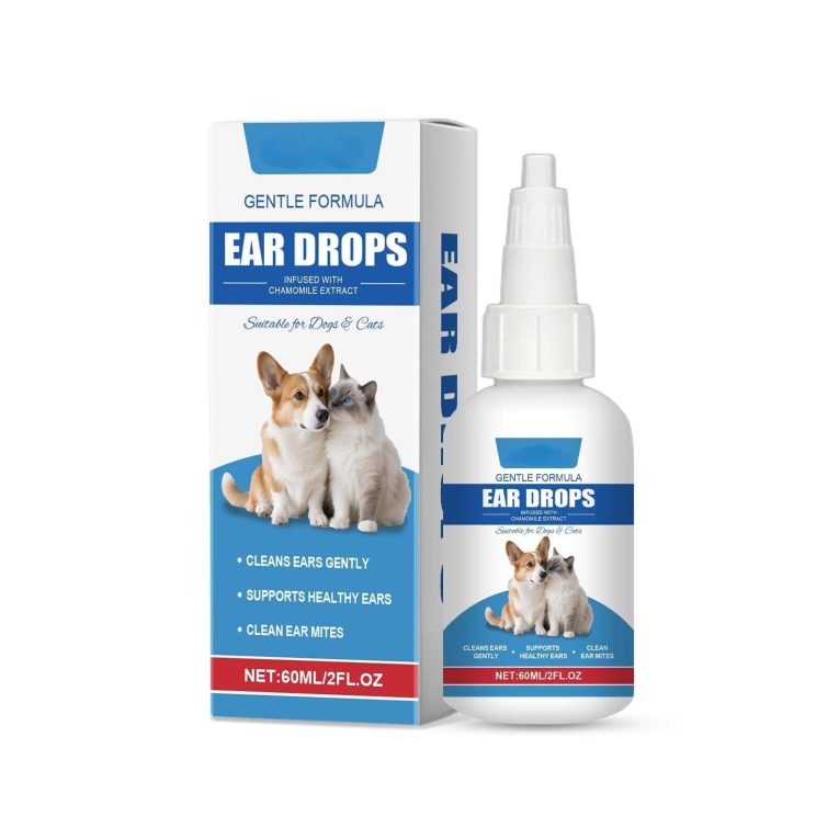 منظف اذن للكلاب والقطط لتهدئة الحكة والالتهابات من الميكاكوز، منظف أذني الكلاب للعناية اليومية وإزالة الأوساخ وتراكم الشمع والروائح بلطف