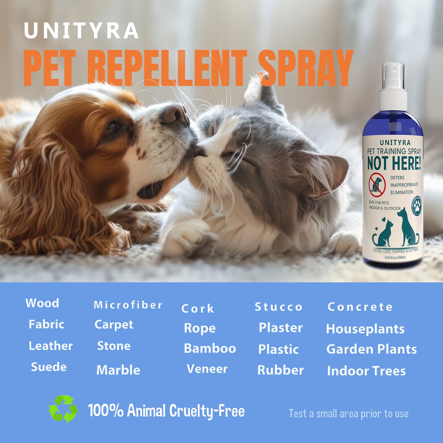 بخاخ نوت هير للكلاب والقطط والجراء - مانع بول الحيوانات الاليفة والمضغ - بخاخ طارد للتبول داخل المنزل وخارجه - يمنع التبول والتبرز - تدريب على استخدام النونية وتصحيح السلوك للسجاد والارضيات