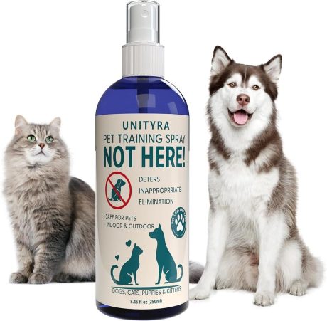 بخاخ نوت هير للكلاب والقطط والجراء - مانع بول الحيوانات الاليفة والمضغ - بخاخ طارد للتبول داخل المنزل وخارجه - يمنع التبول والتبرز - تدريب على استخدام النونية وتصحيح السلوك للسجاد والارضيات